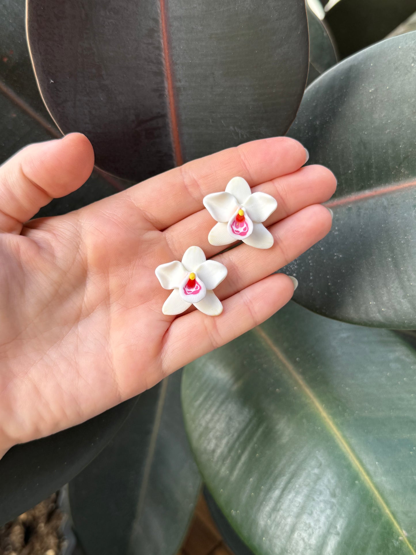 New Orchid Stud Earrings
