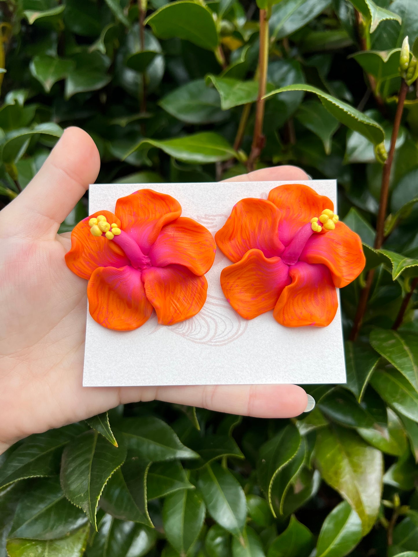 Hibiscus Stud Earrings