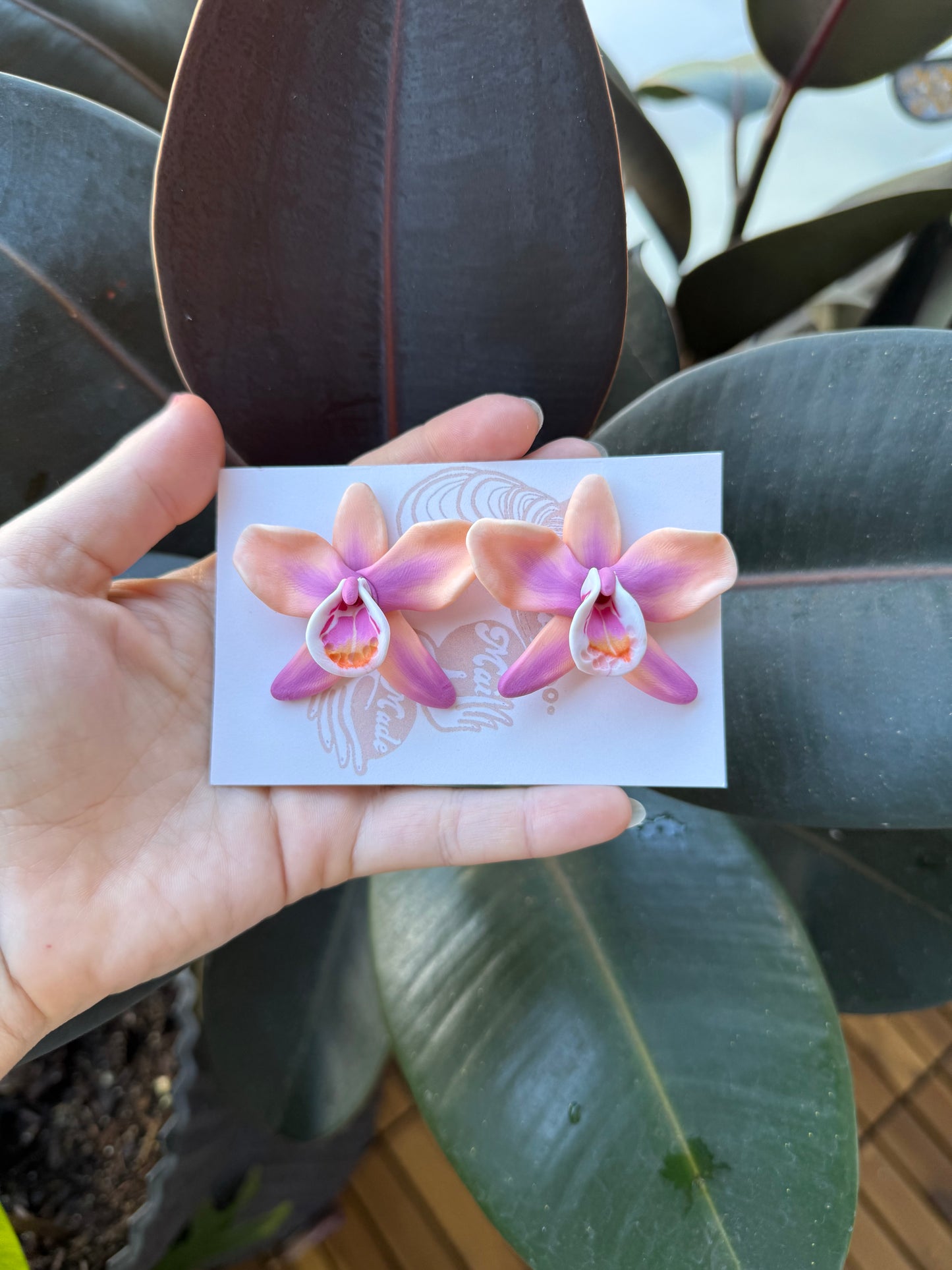 New Orchid Stud Earrings