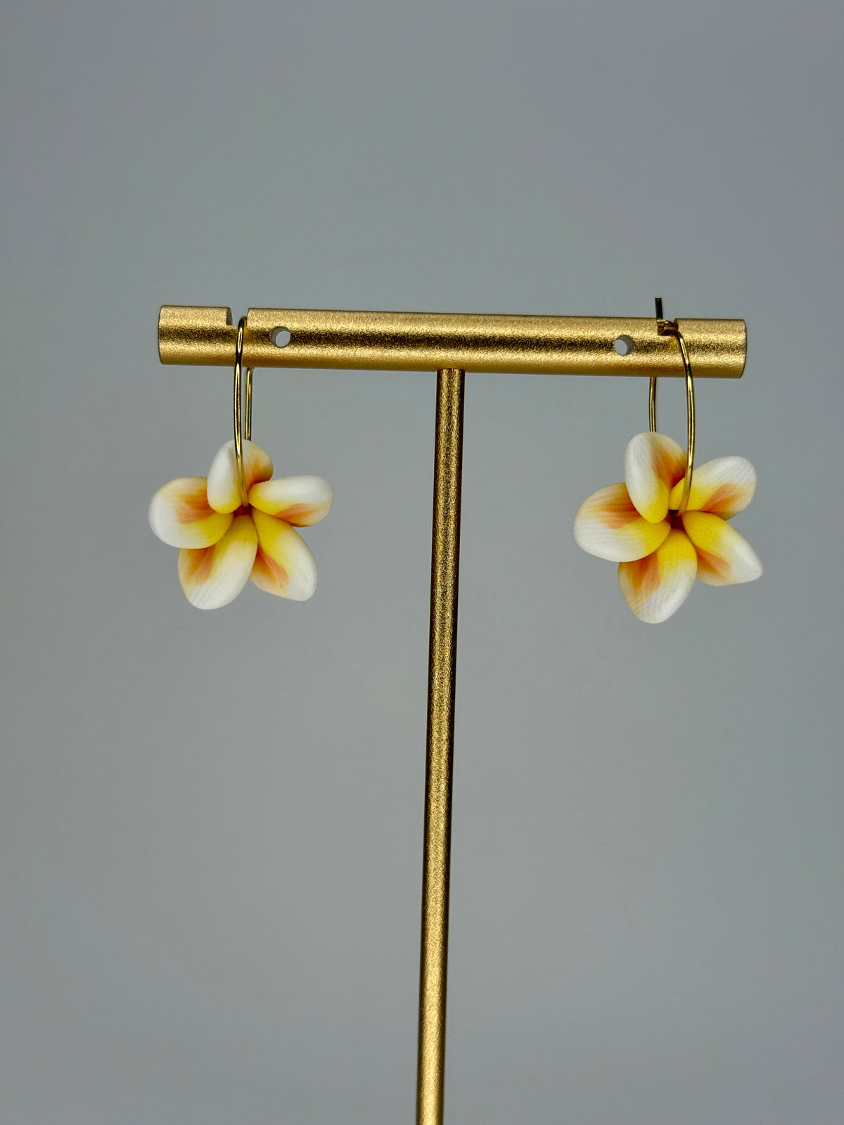 Plumeria Hoops