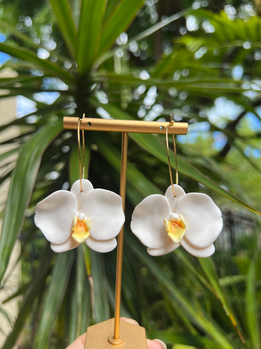 White Orchid Hoop