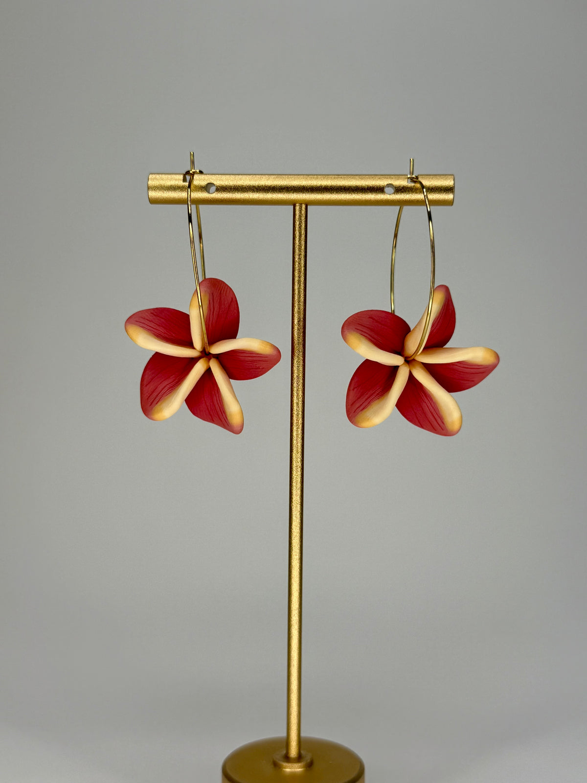 Plumeria Hoops