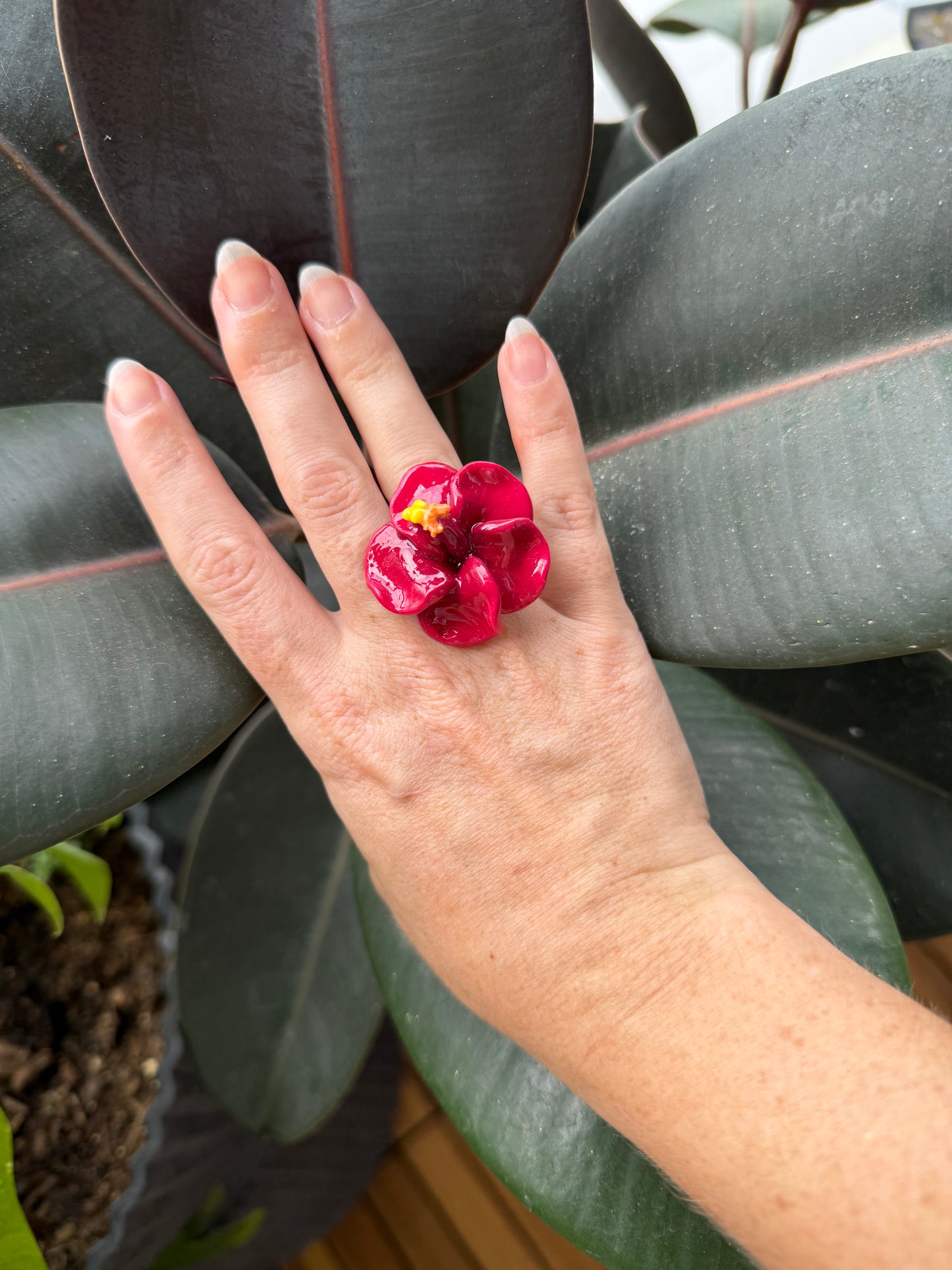 Hau & Hibiscus Rings