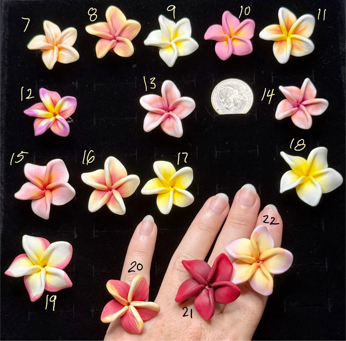 Plumeria Rings