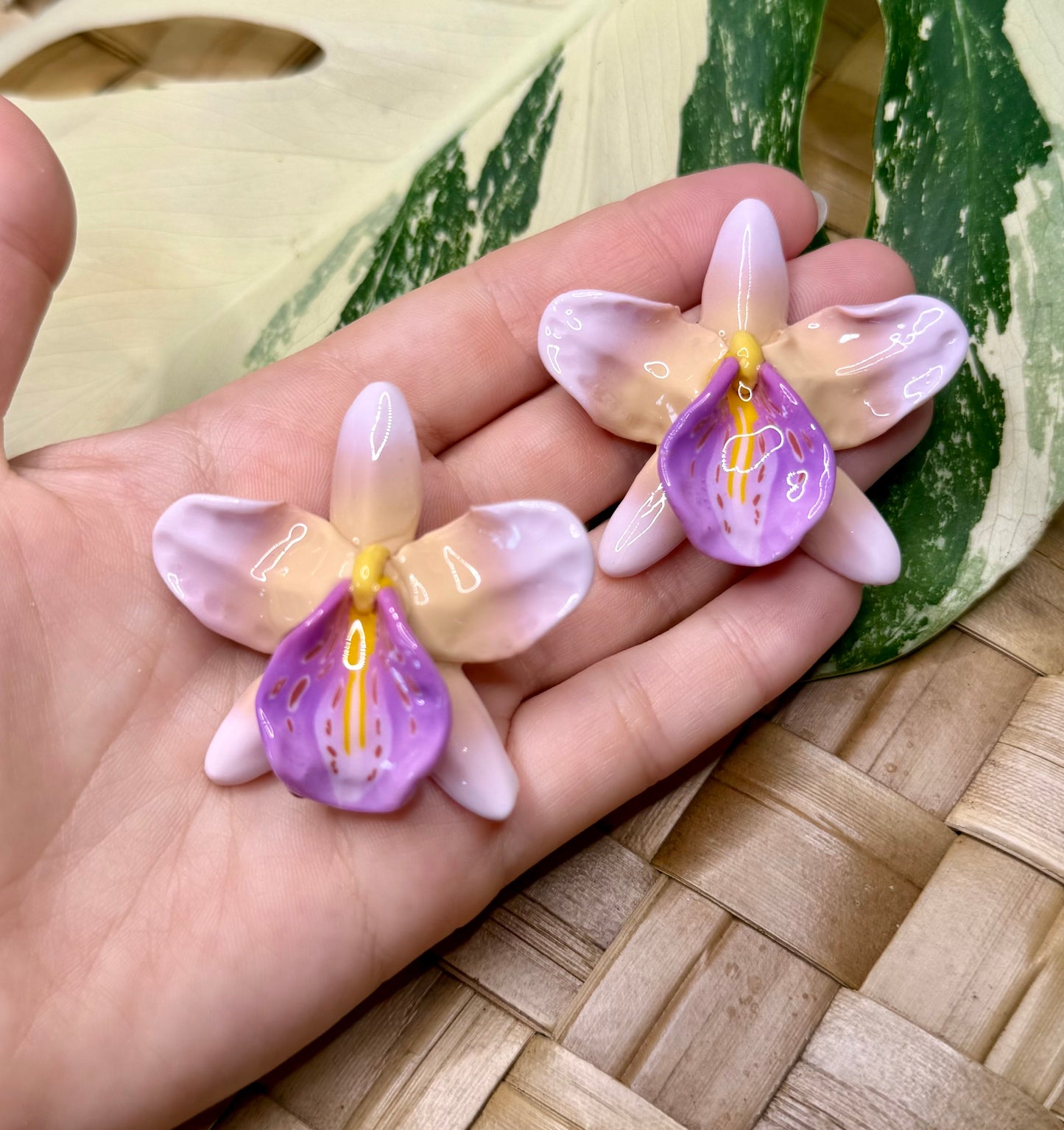 Orchid Studs