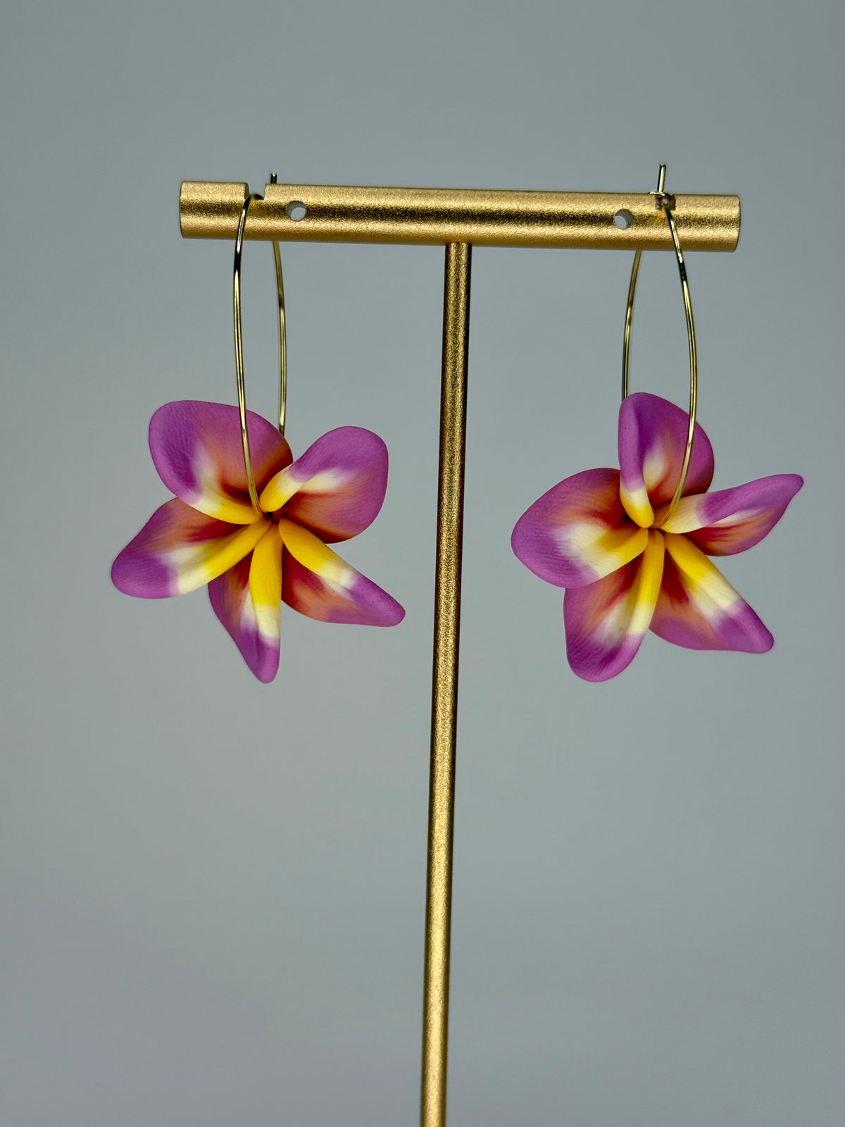 Plumeria Hoops