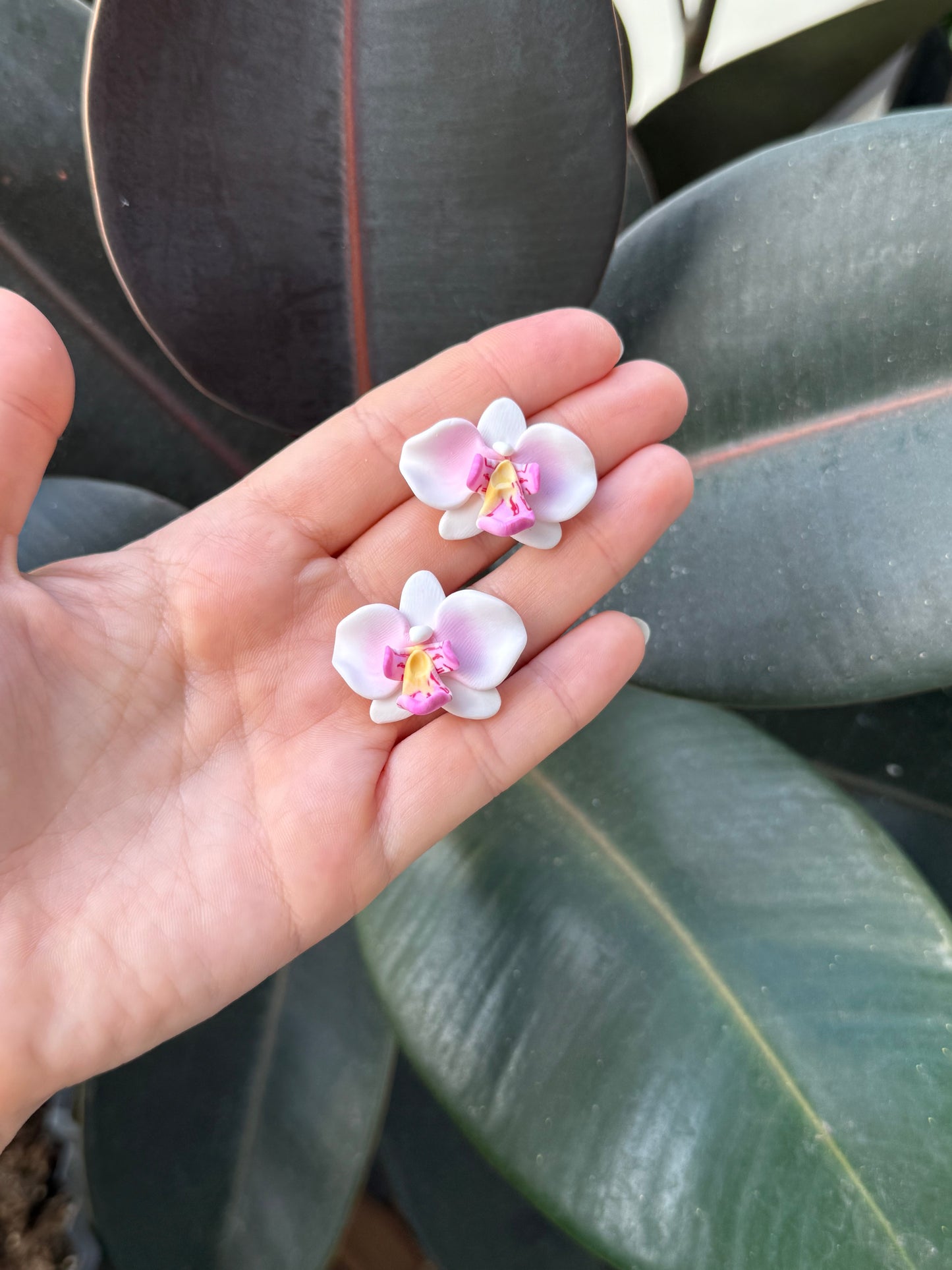 New Orchid Stud Earrings