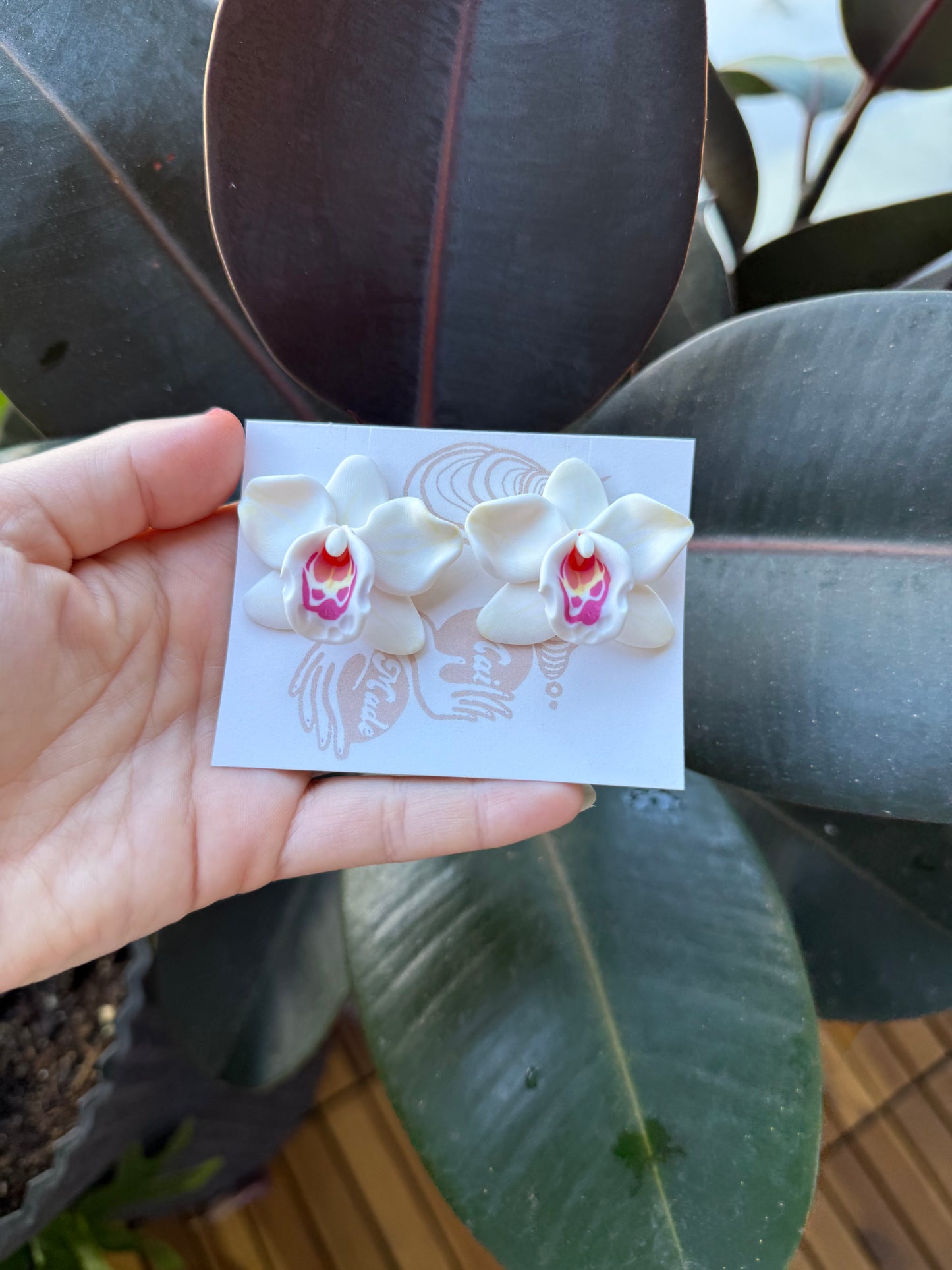 New Orchid Stud Earrings