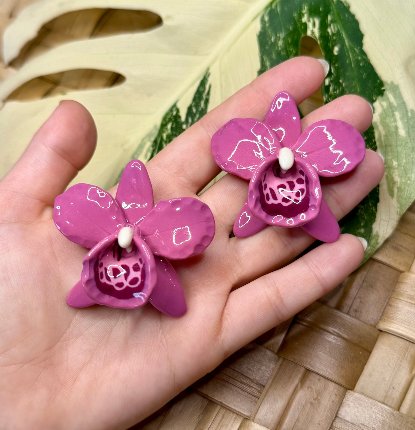 Orchid Studs