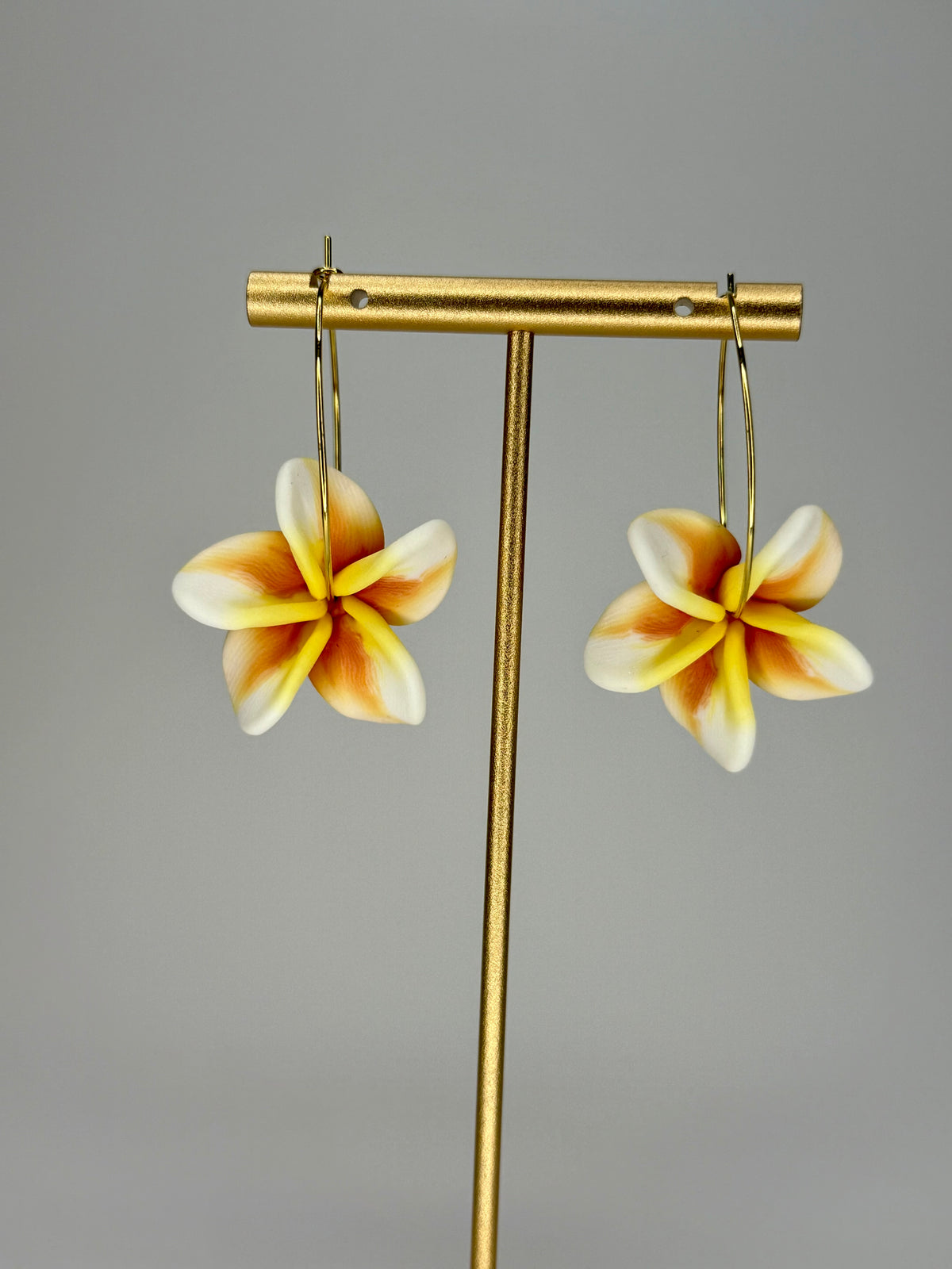 Plumeria Hoops