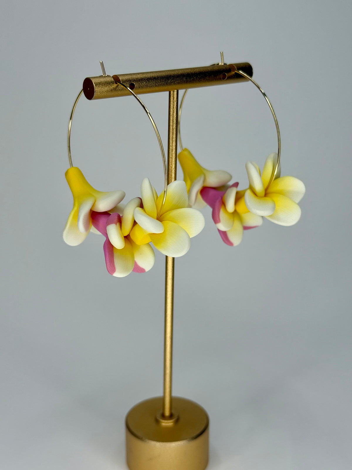 Plumeria Hoops