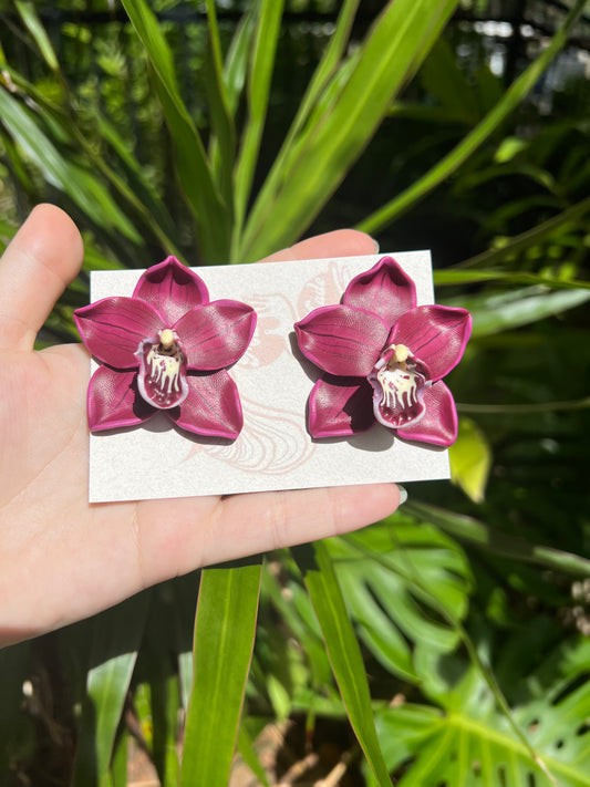 Bordeaux Orchid Stud