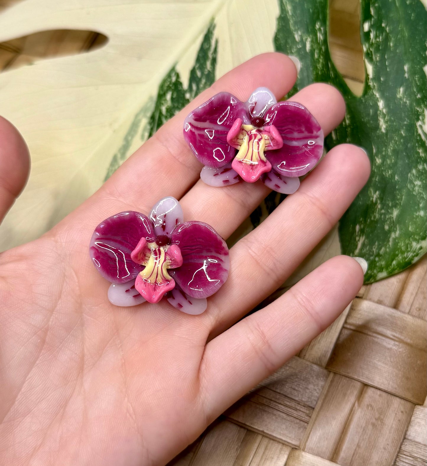 Orchid Studs