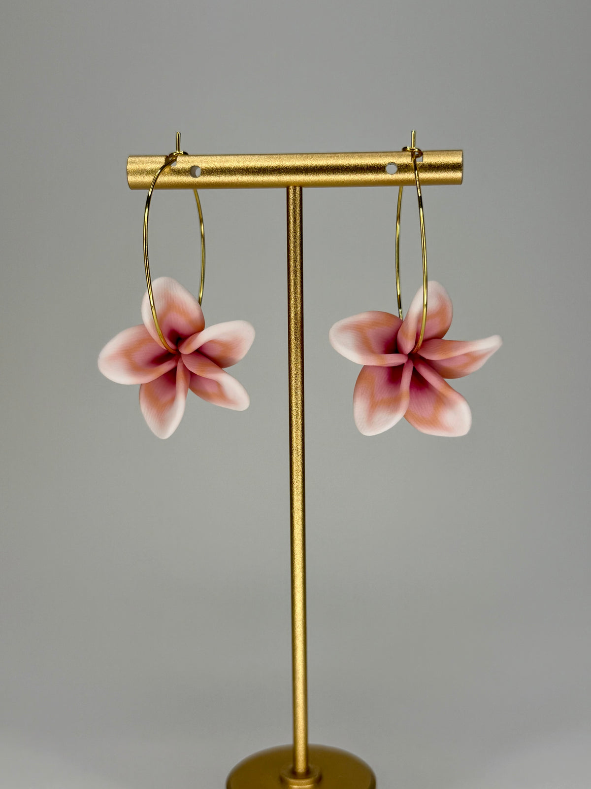 Plumeria Hoops