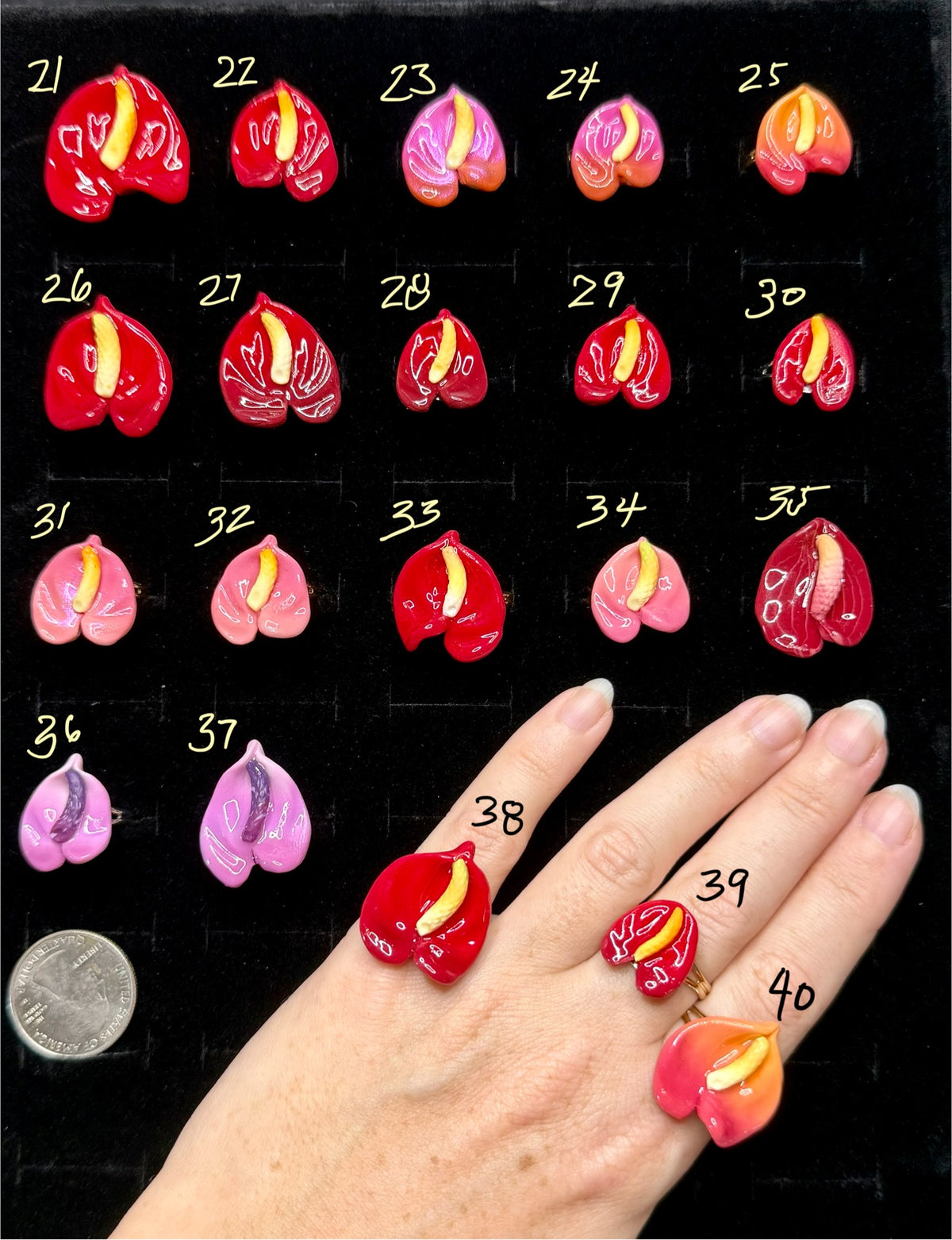 Anthurium Rings