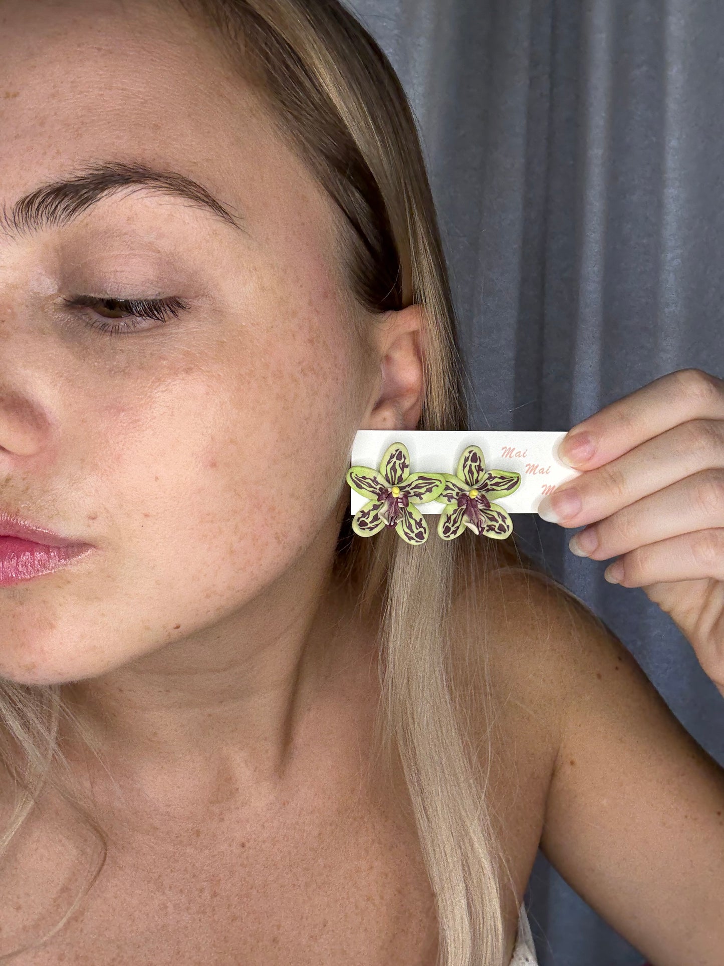 New Orchid Stud Earrings