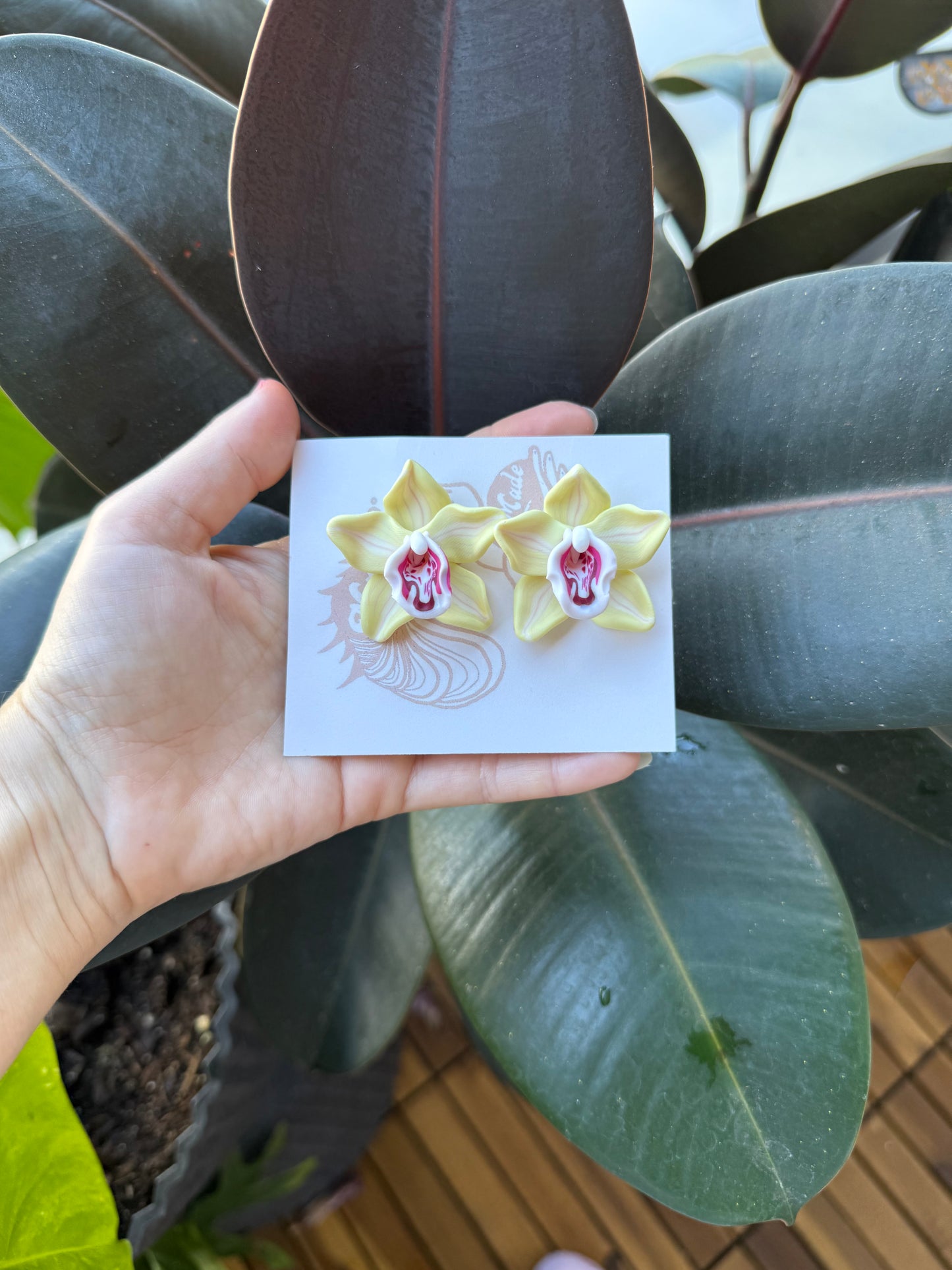 New Orchid Stud Earrings