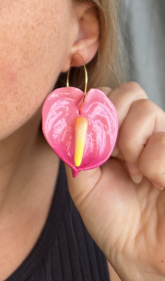 Blush Pink Gradient Anthurium Hoop