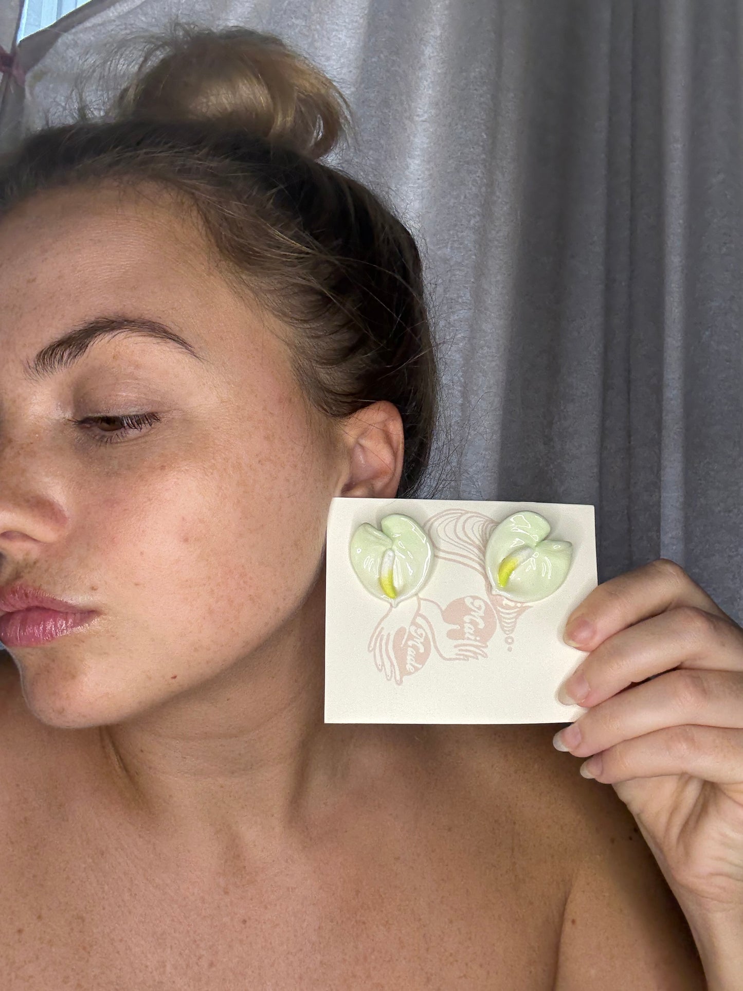 New Small Anthurium Studs