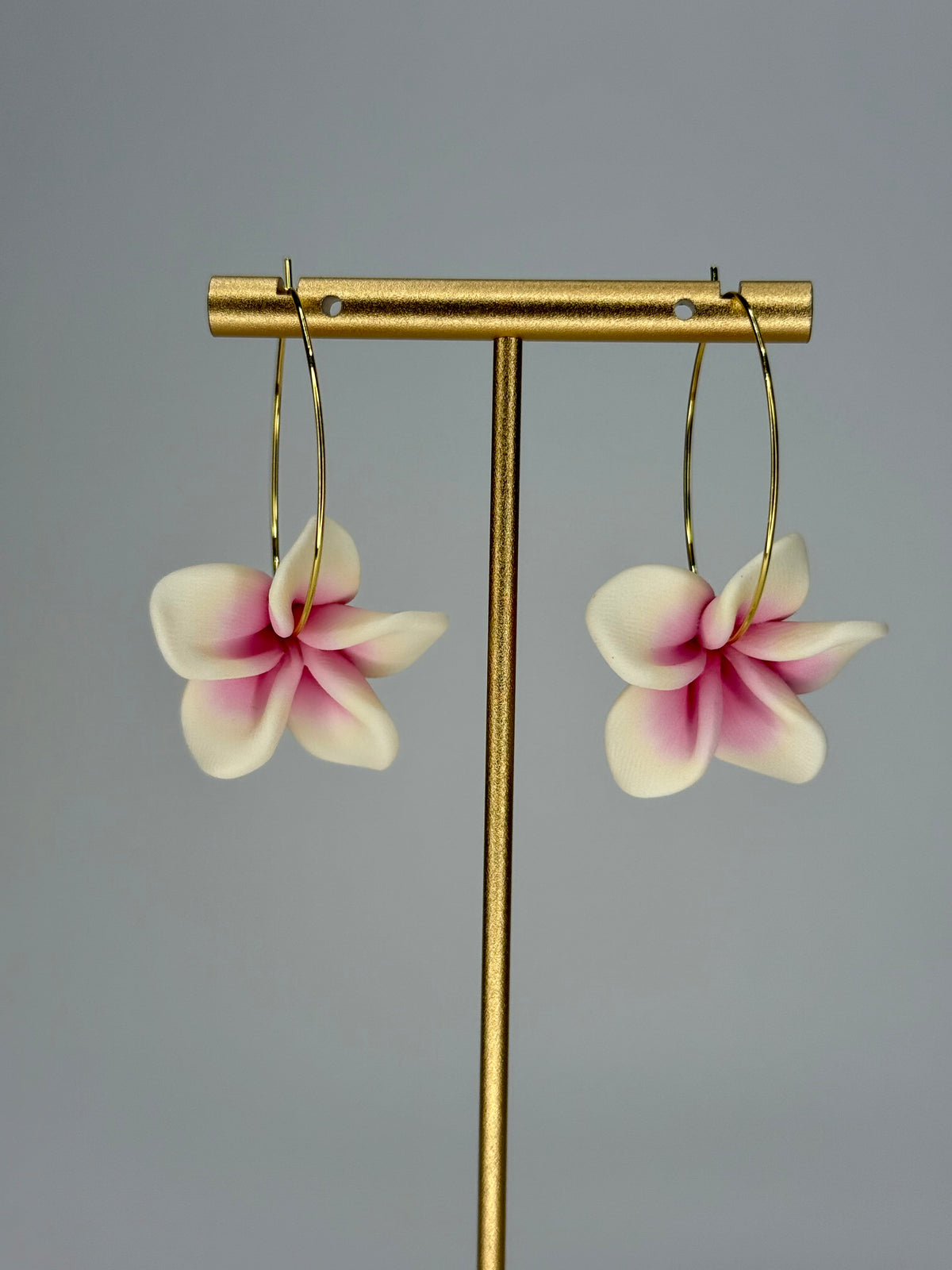 Plumeria Hoops