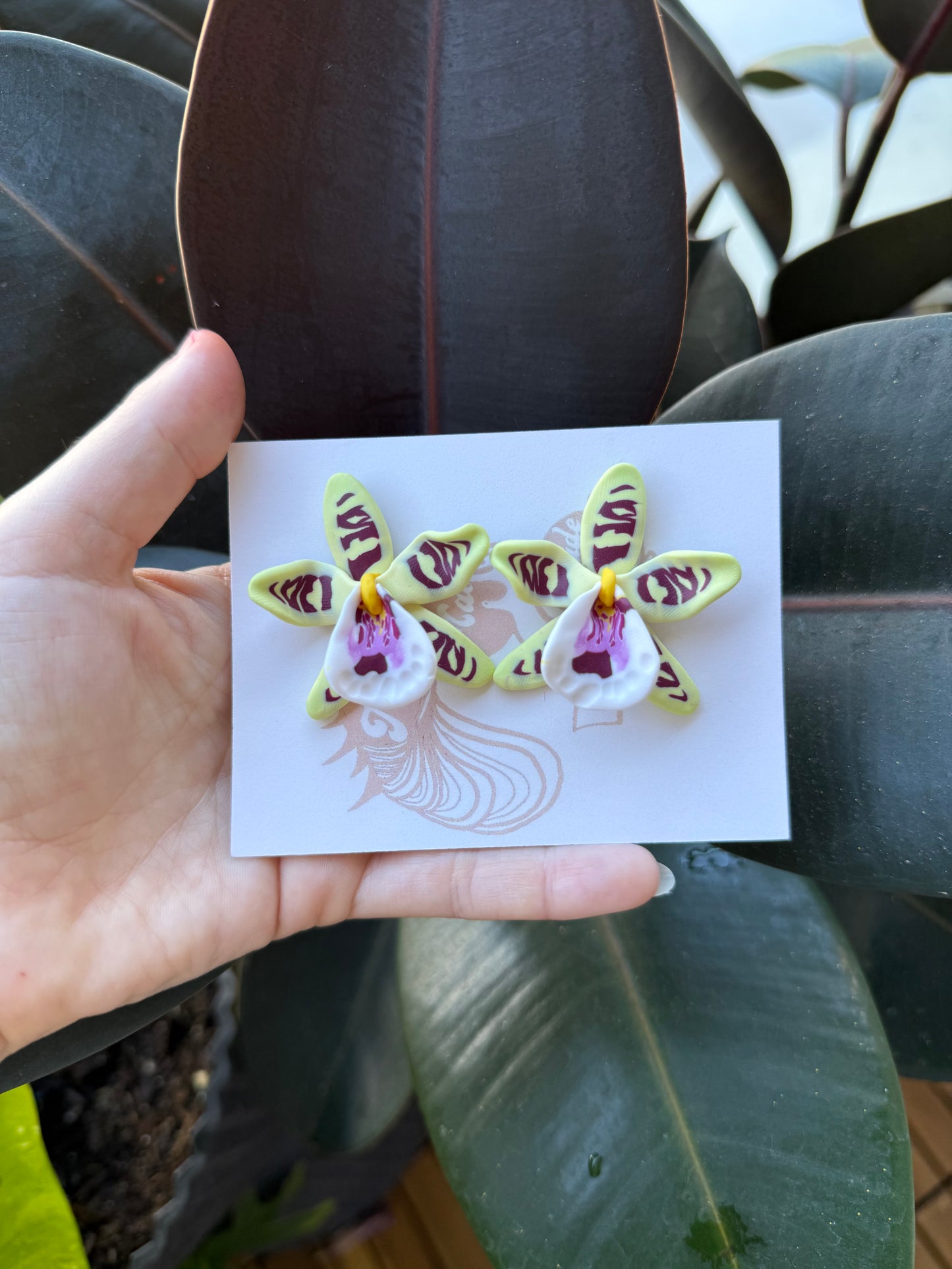 New Orchid Stud Earrings