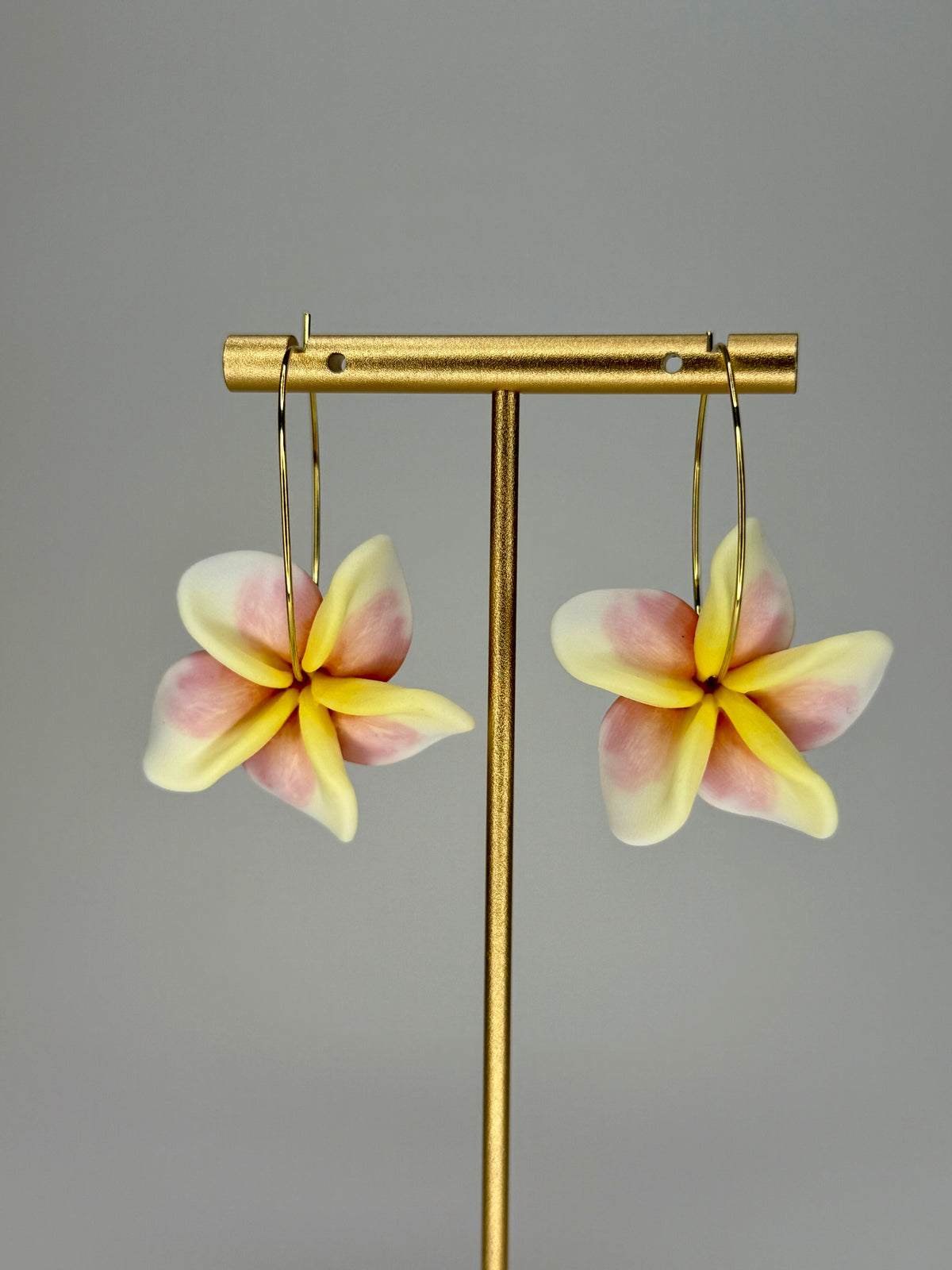 Plumeria Hoops