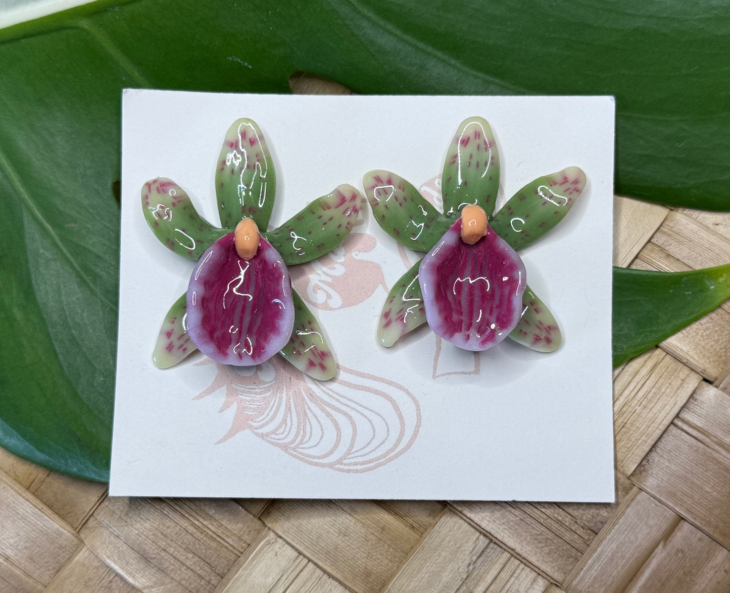 Orchid Studs