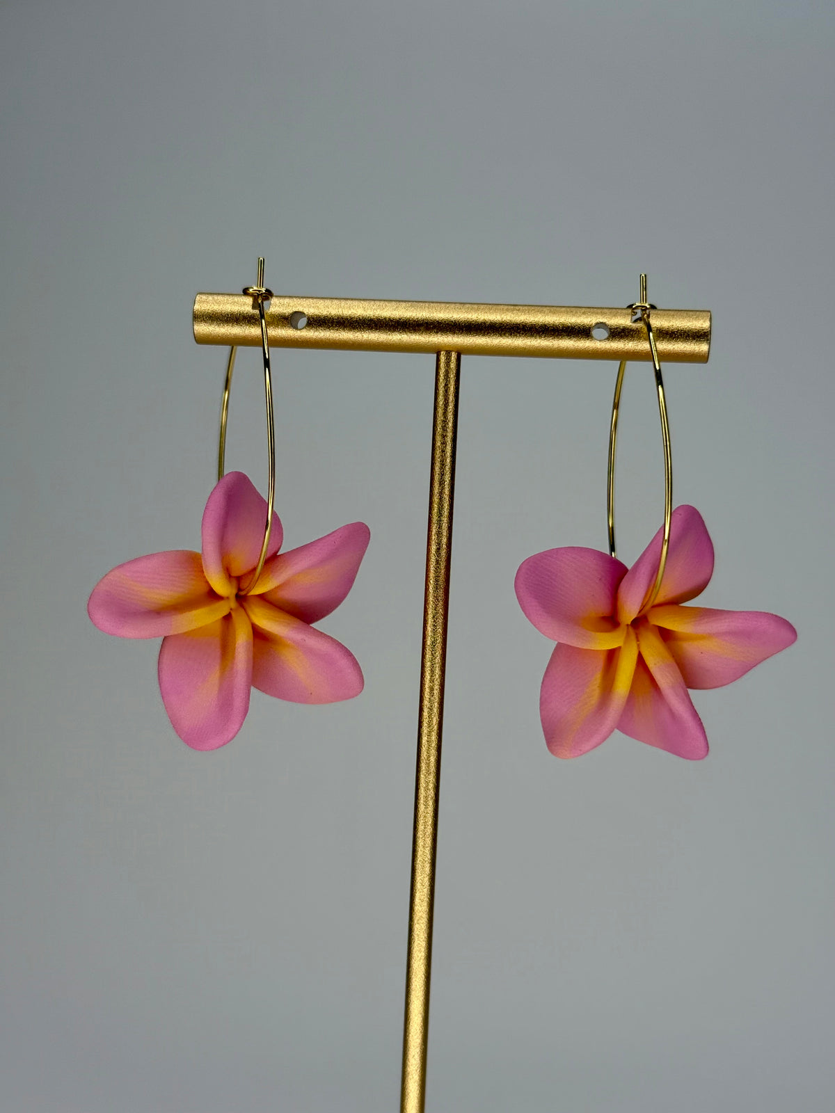 Plumeria Hoops