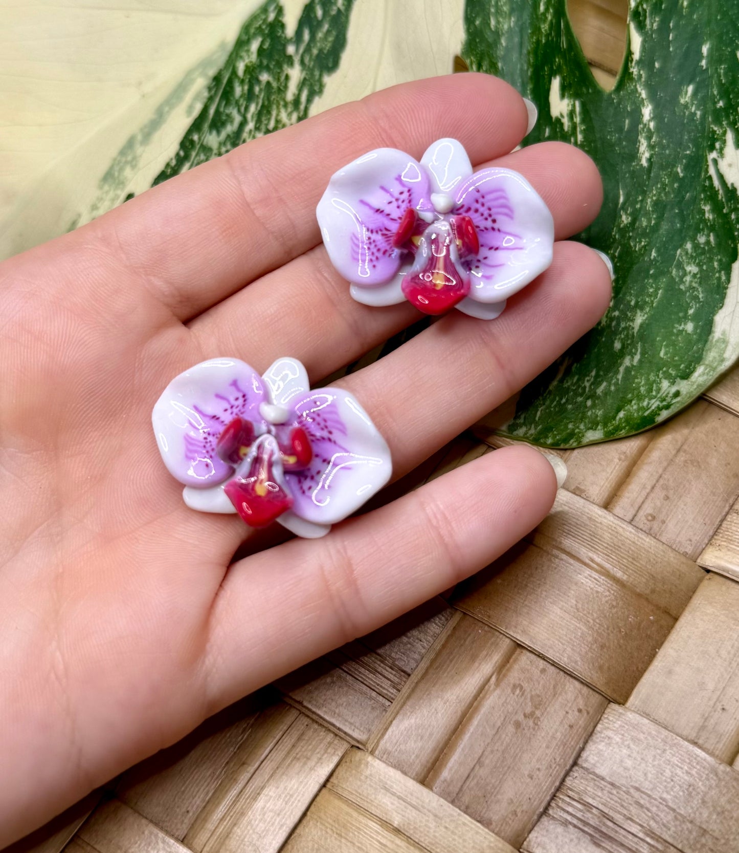 Orchid Studs
