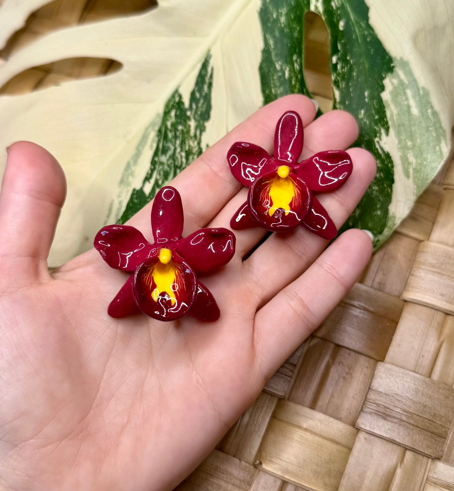 Orchid Studs