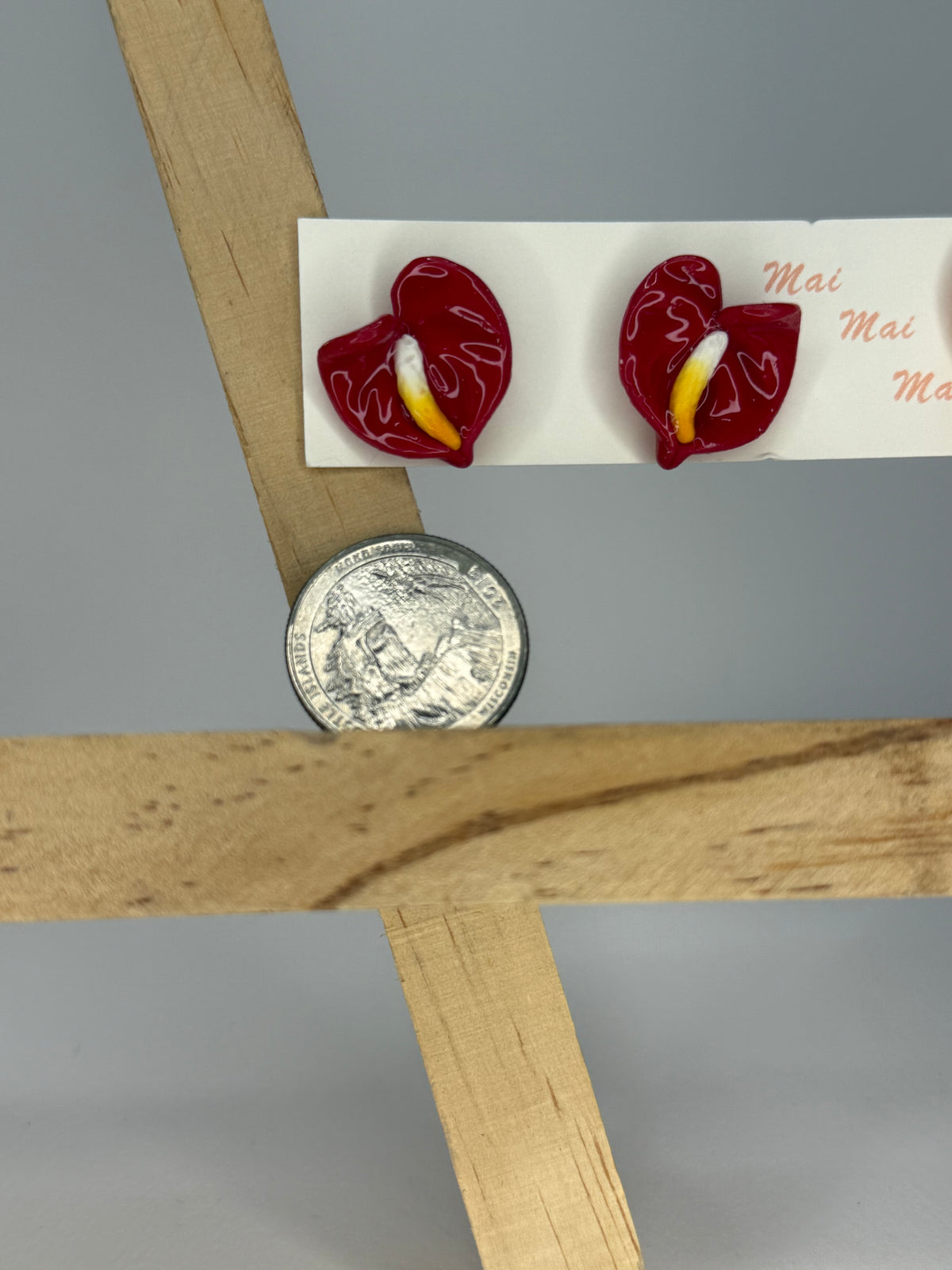 Anthurium Studs Manini