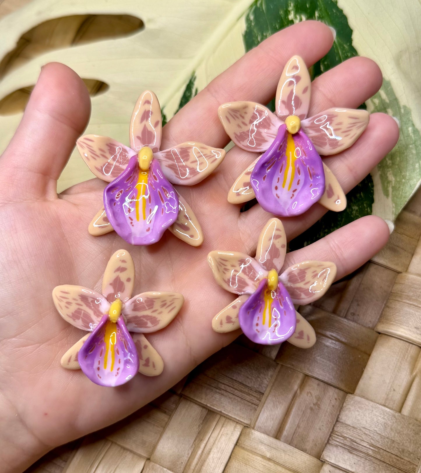 Orchid Studs