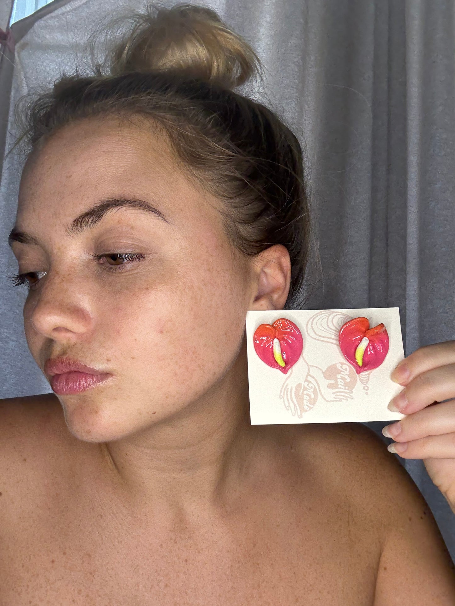 New Small Anthurium Studs