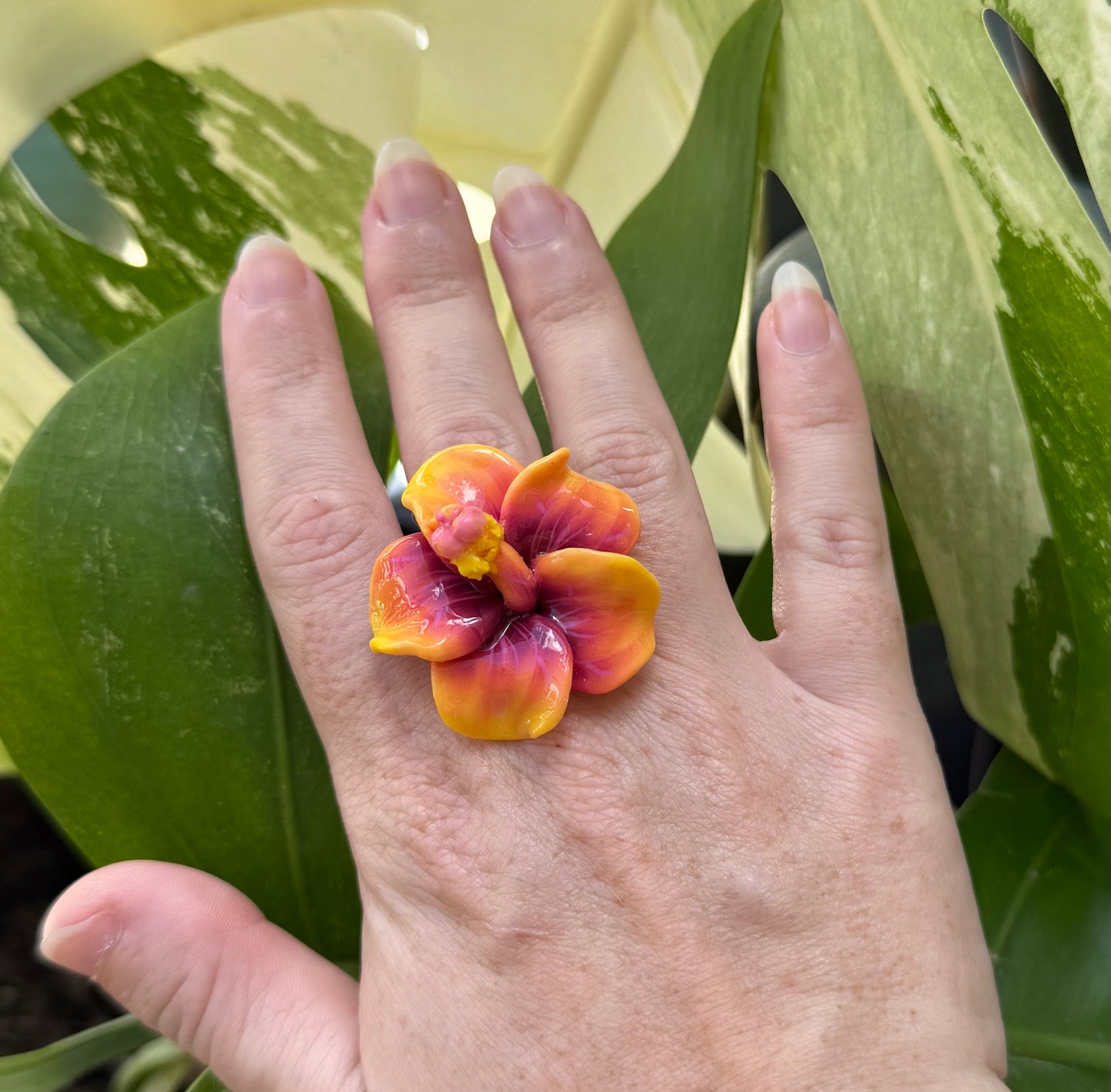 Hau & Hibiscus Rings