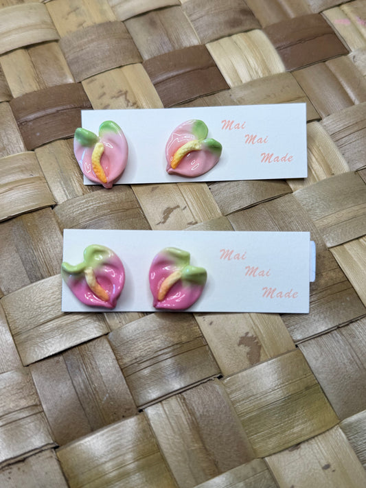 Manini Anthurium Stud Earrings