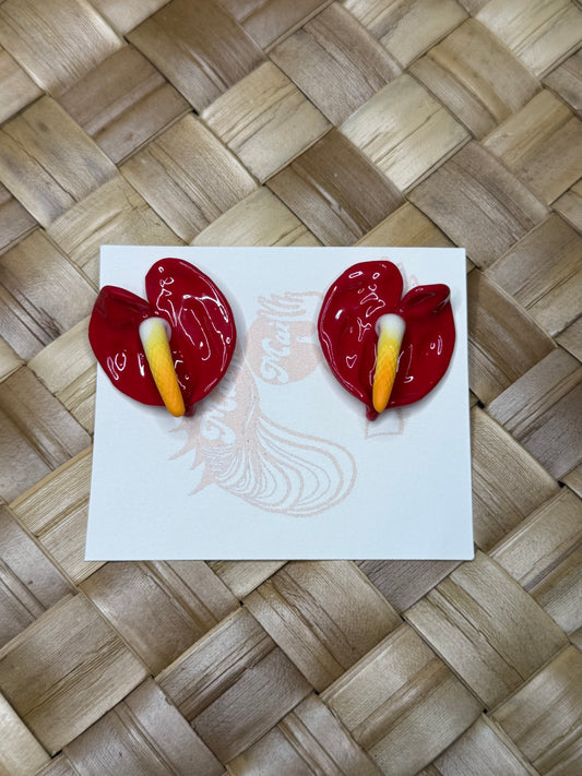 Big Anthurium Studs
