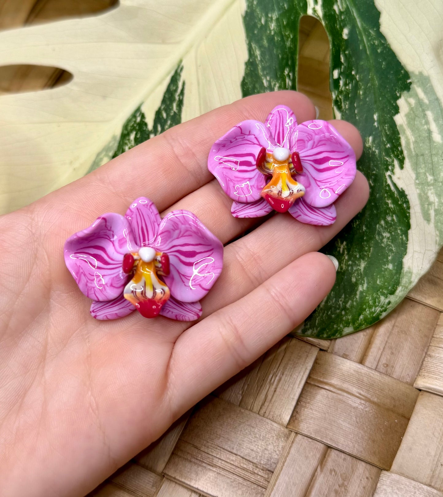 Orchid Studs