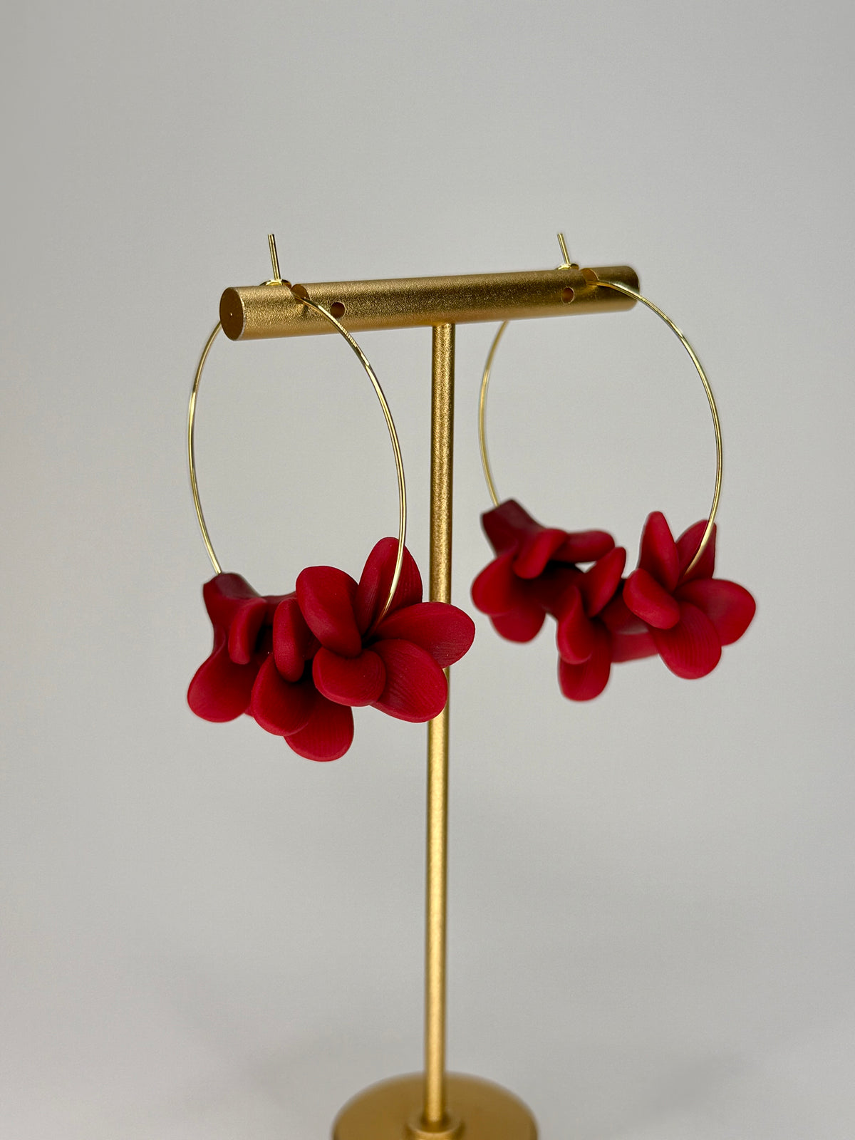 Plumeria Hoops