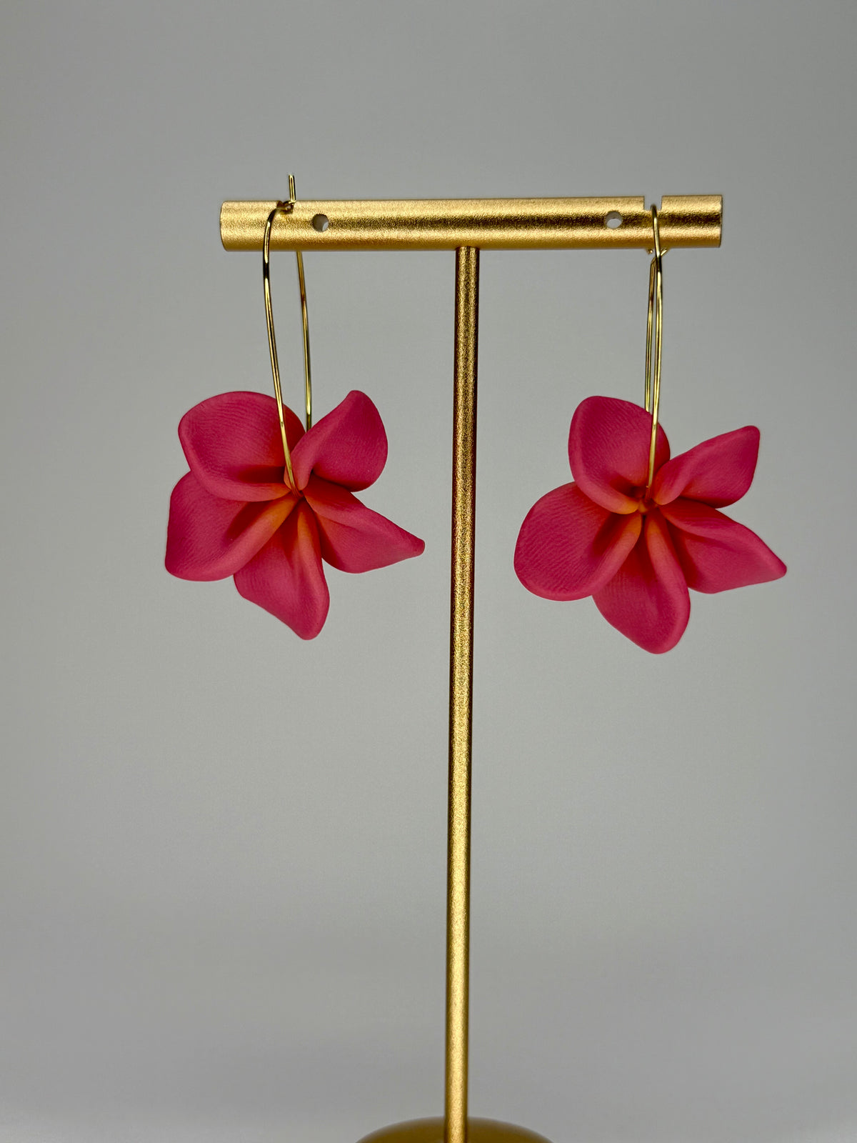 Plumeria Hoops