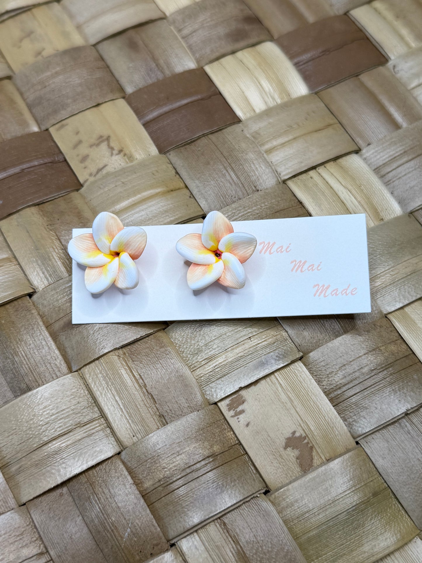 Mini Plumeria Studs
