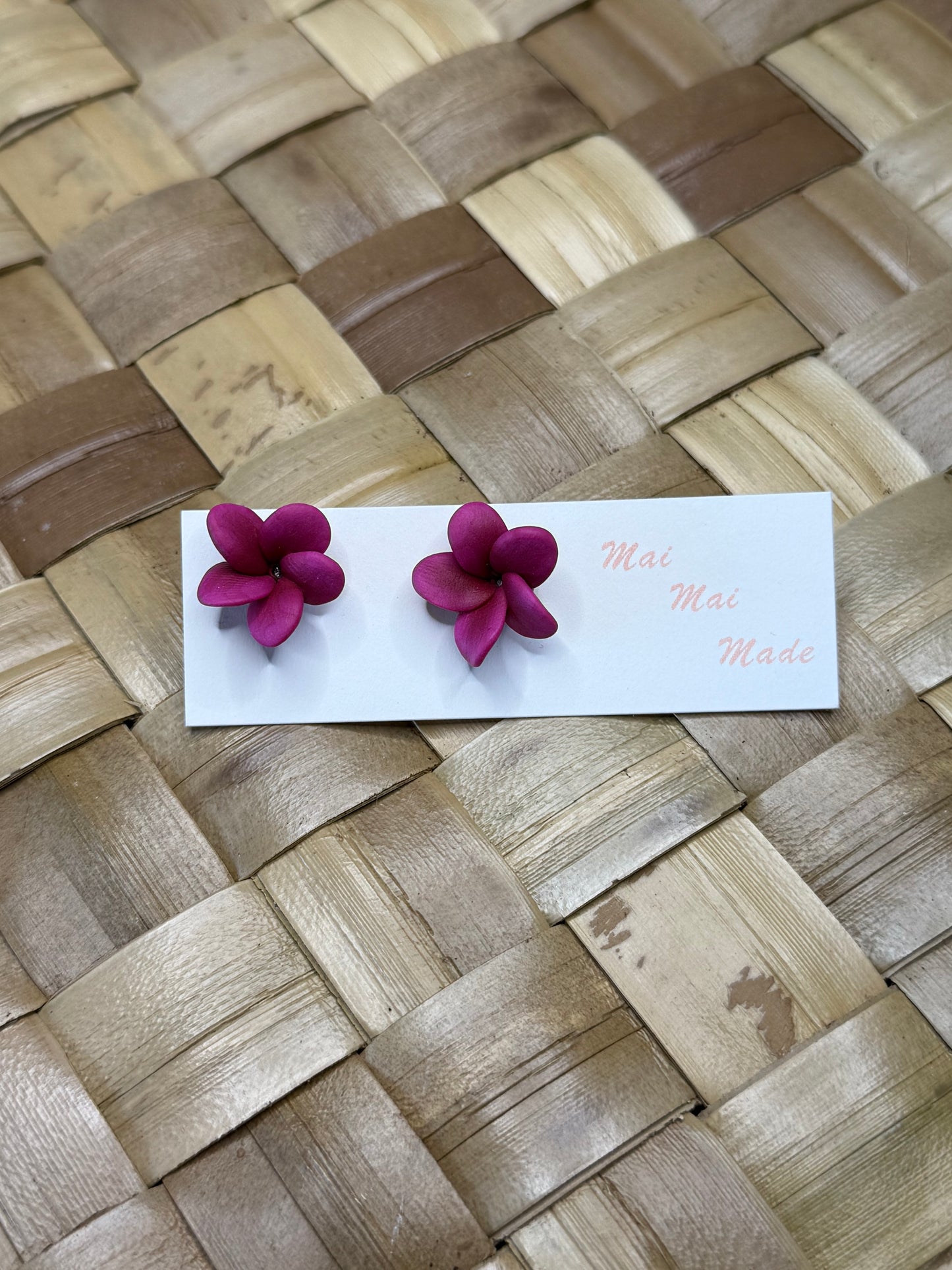 Mini Plumeria Studs