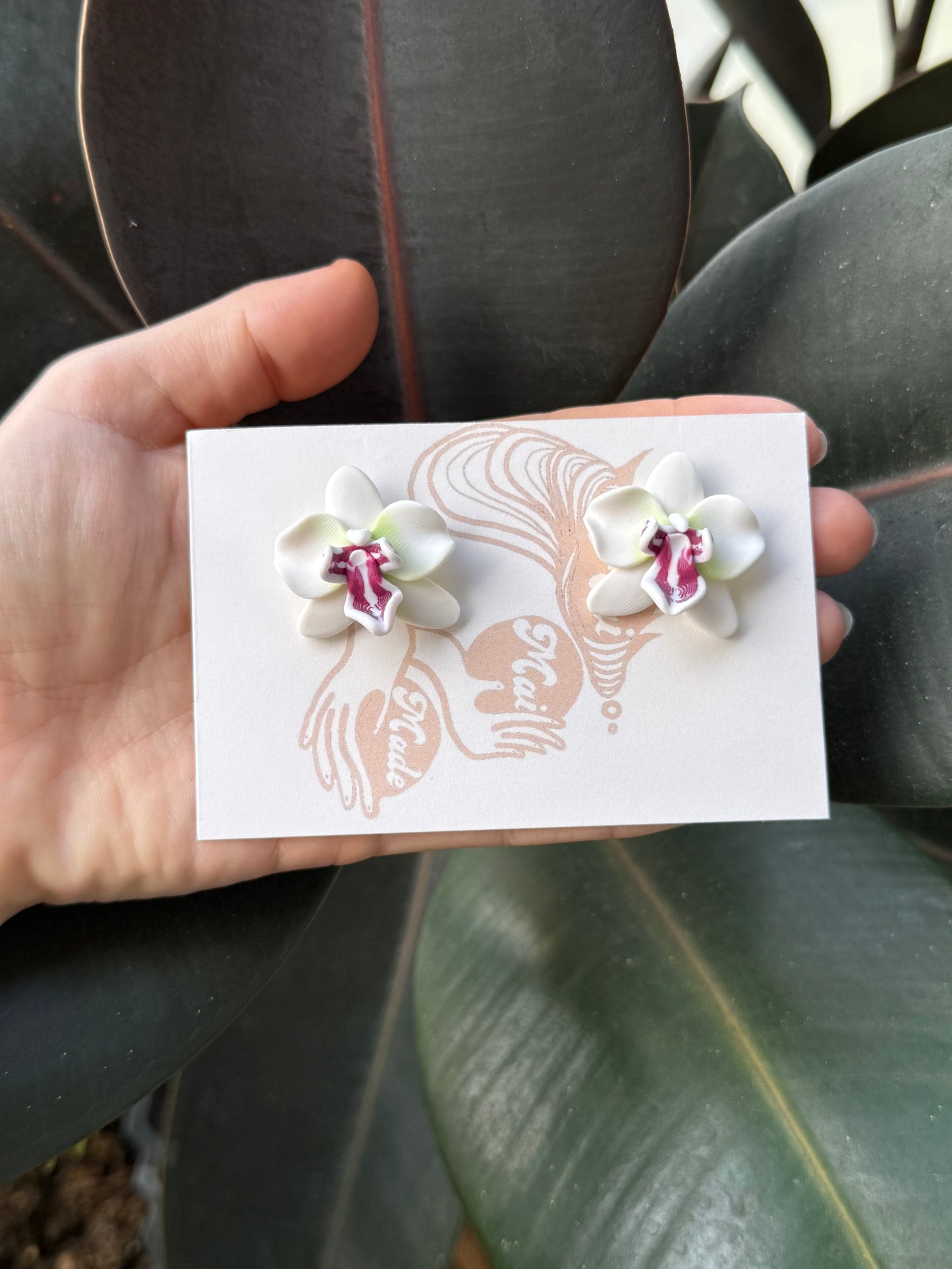 New Orchid Stud Earrings
