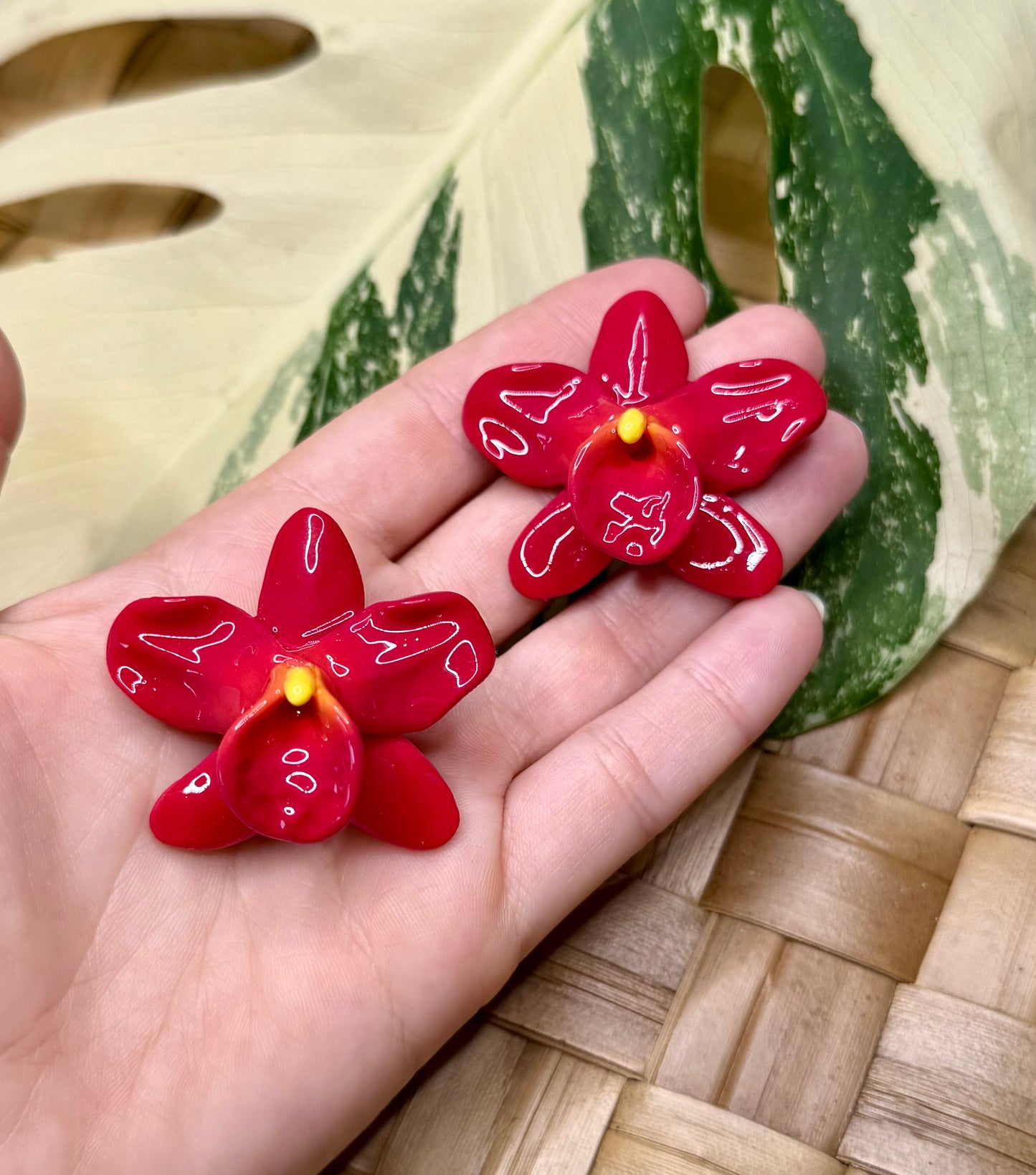 Orchid Studs