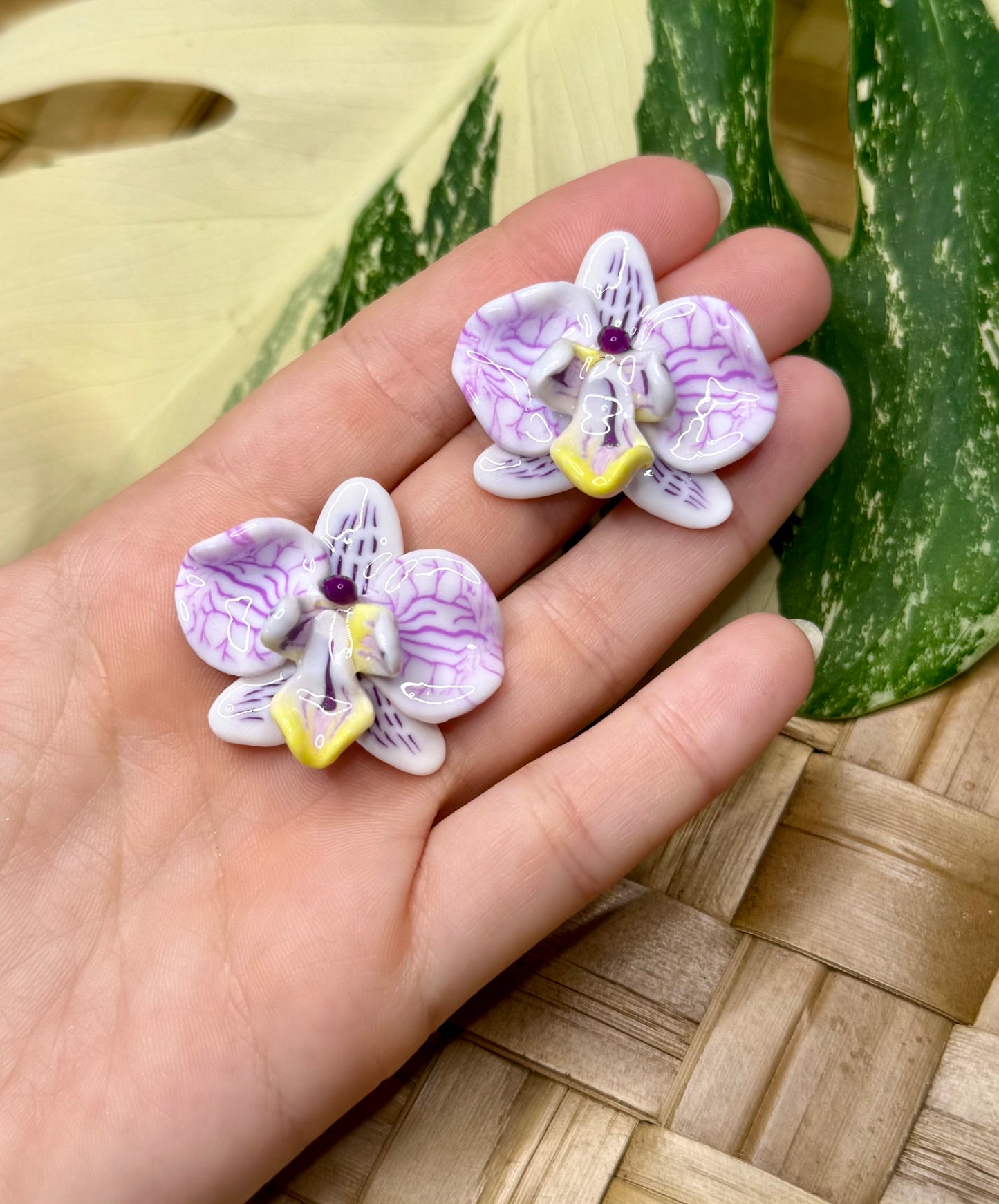 Orchid Studs