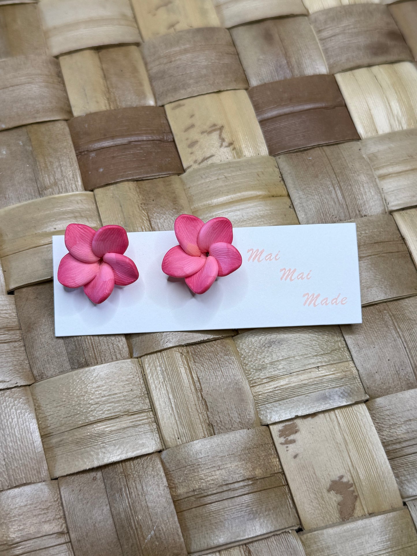 Mini Plumeria Studs