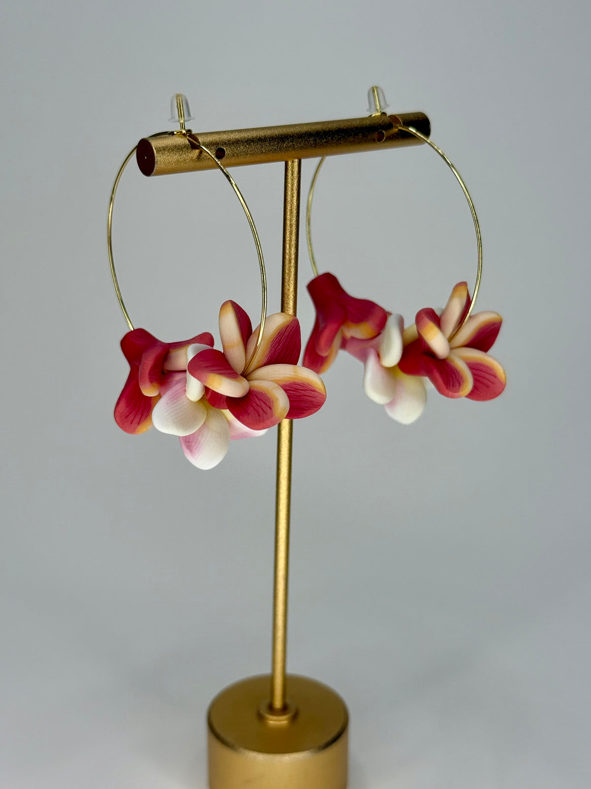 Plumeria Hoops