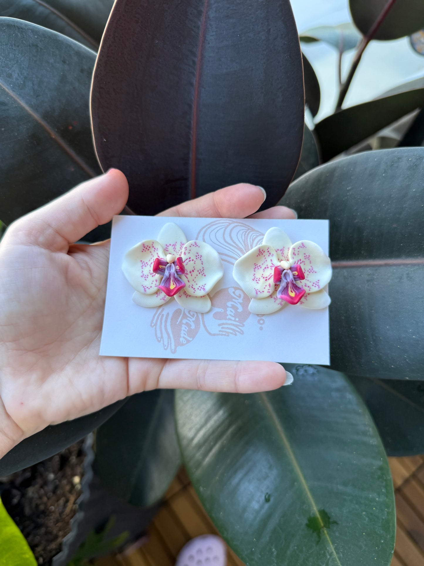 New Orchid Stud Earrings