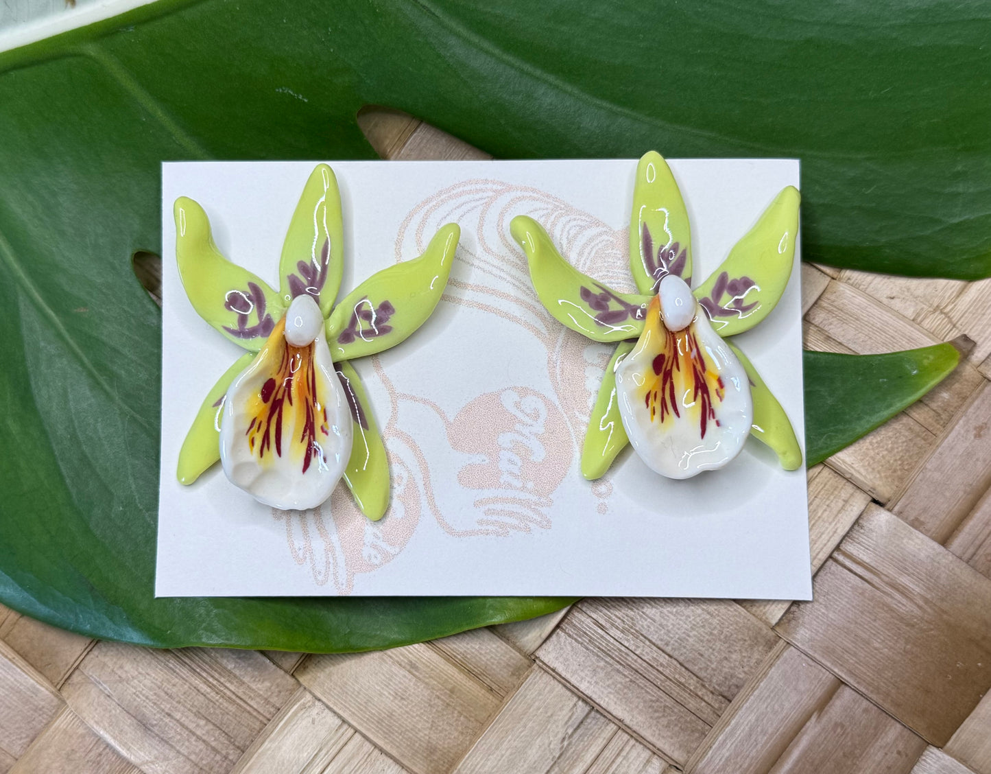 Orchid Studs