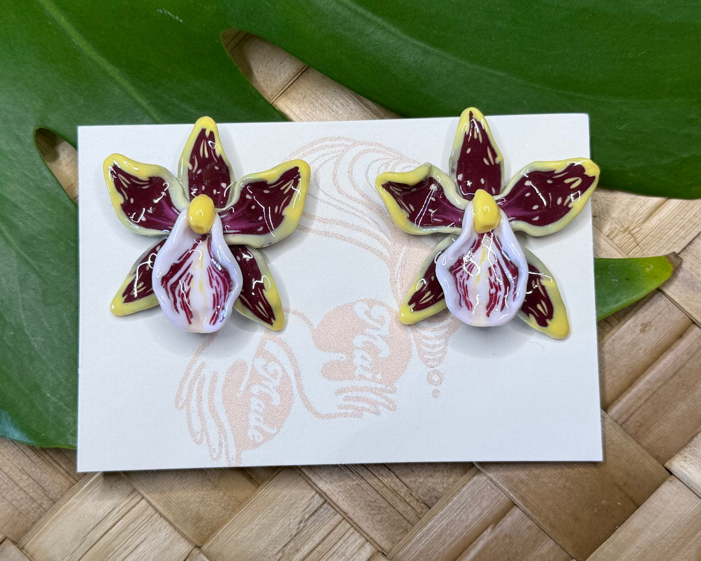 Orchid Studs