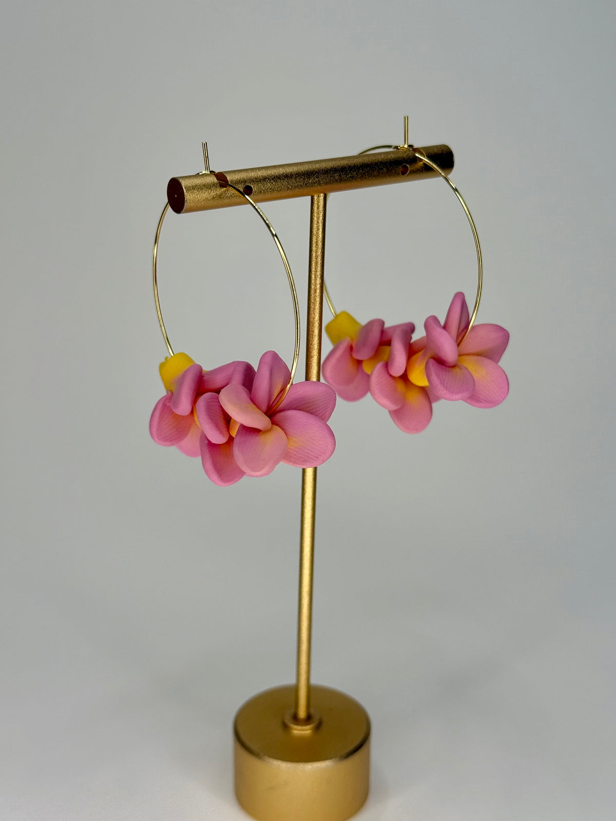 Plumeria Hoops